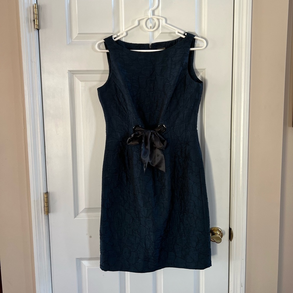 NWOT Taylor -Navy Blue quilted dress- Sz 8 NWOT